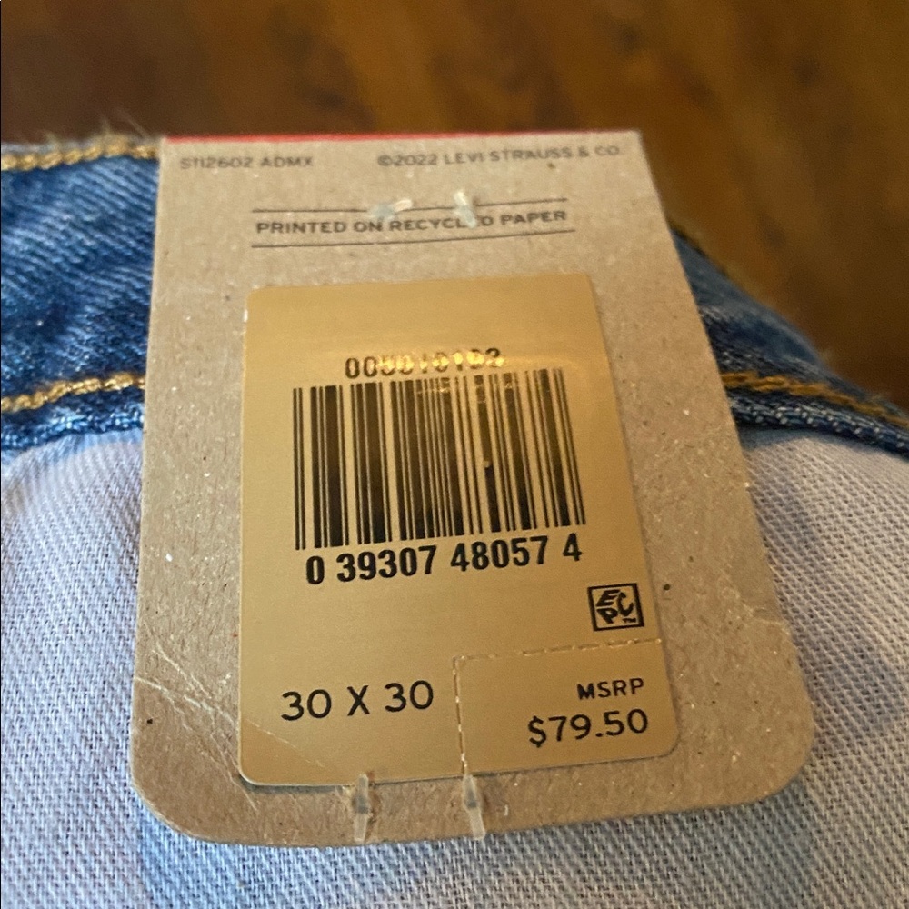 NWT Men’s 501 Original Jeans Size 30/30 - Picture 8 of 8